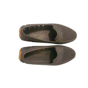 Floafers Country Club Driver Gray Orange Beach Boat Water Slip On Shoes Men's 10